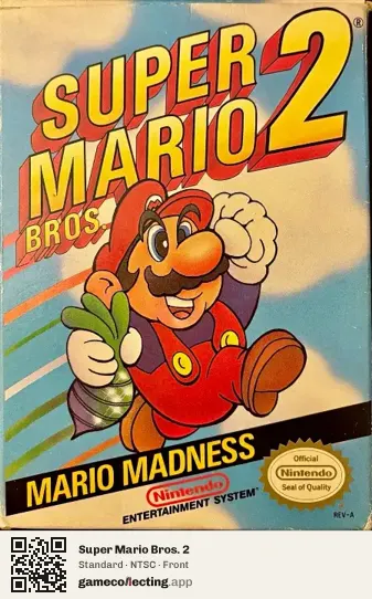 Super Mario Bros. 2 Nintendo Entertainment System, NTSC box front