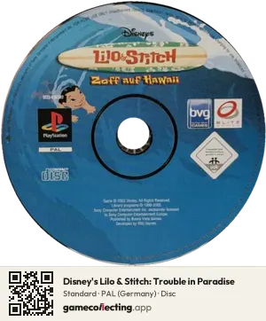 Disney's Lilo & Stitch: Trouble in Paradise PlayStation, PAL disc