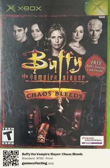 Buffy the Vampire Slayer: Chaos Bleeds Xbox, NTSC box front