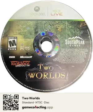 Two Worlds Xbox 360, NTSC disc