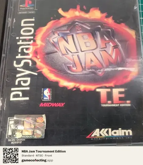 NBA Jam Tournament Edition PlayStation, NTSC box front