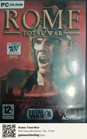 Rome: Total War Computer, PAL box front