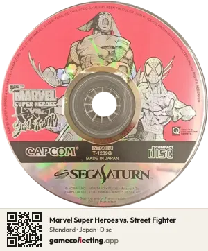 Marvel Super Heroes vs. Street Fighter Sega Saturn, Japan disc