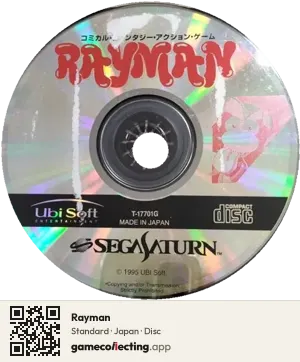 Rayman Sega Saturn, Japan disc