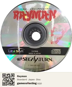Rayman Sega Saturn, Japan disc