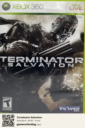 Terminator Salvation Xbox 360, NTSC box front