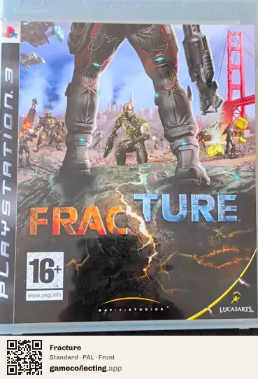 Fracture PlayStation 3, PAL box front