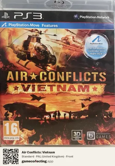 Air Conflicts: Vietnam PlayStation 3, United Kingdom box front