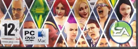 The Sims 3, the PEGI square on its front