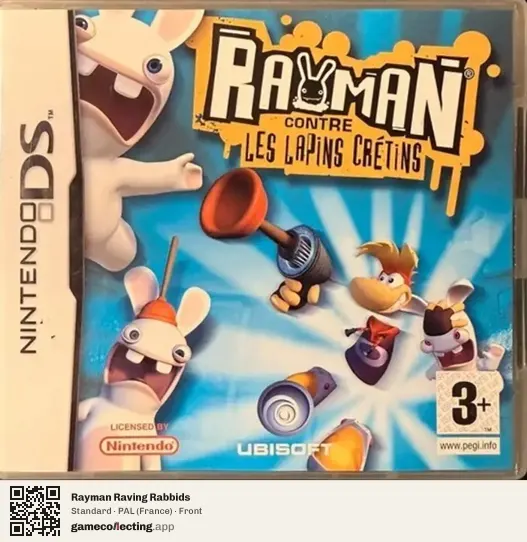 Rayman Raving Rabbids Nintendo DS, France box front