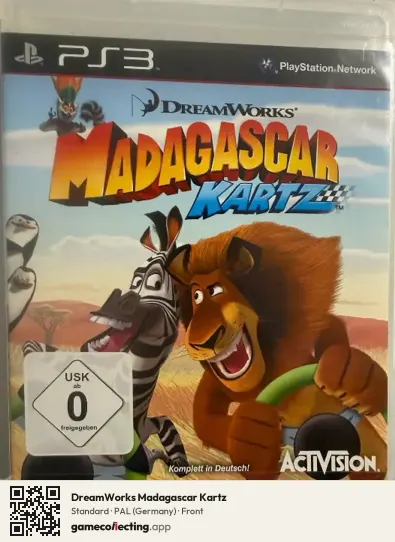 DreamWorks Madagascar Kartz PlayStation 3, Germany box front