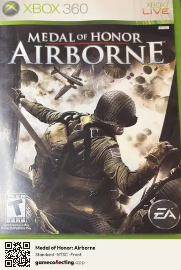 Medal of Honor: Airborne Xbox 360, NTSC box front