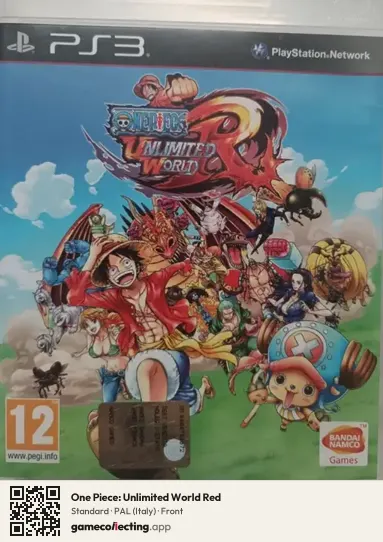 One Piece: Unlimited World Red PlayStation 3, Italy box front