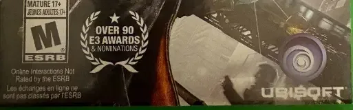 Watch Dogs, the ESRB box on its front