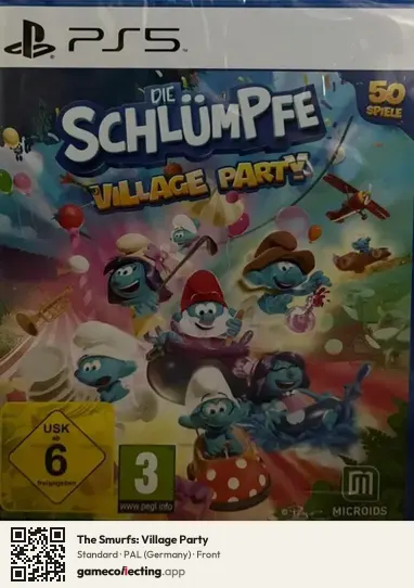 The Smurfs: Village Party PlayStation 5, Germany box front