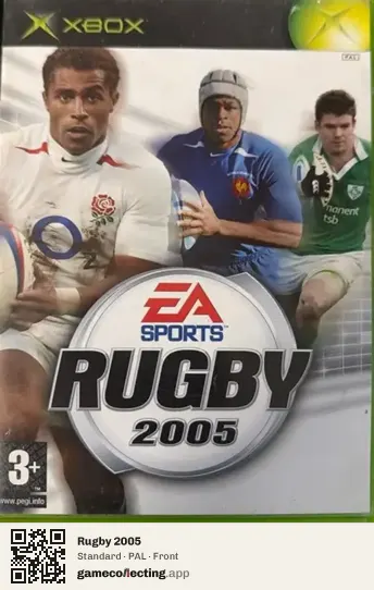 Rugby 2005 Xbox, PAL box front