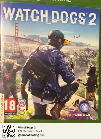 Watch Dogs 2 Xbox One, Germany box front