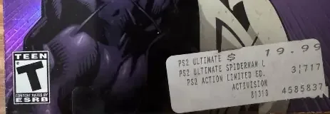 Ultimate Spider-Man, the ESRB box on its front