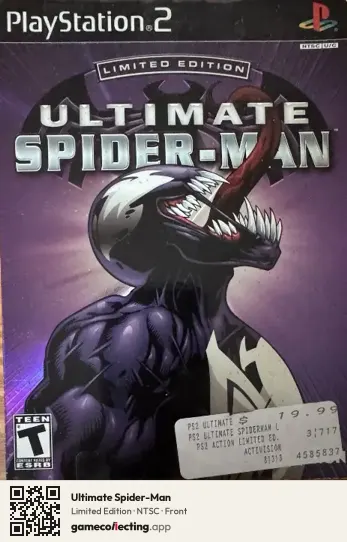 Ultimate Spider-Man PlayStation 2, NTSC box front