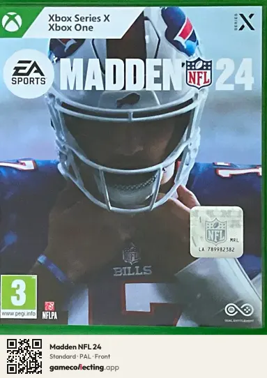 Madden NFL 24 Xbox Series X, PAL box front