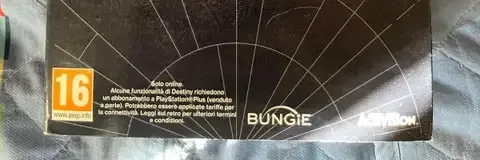 Destiny, the PEGI square on its front
