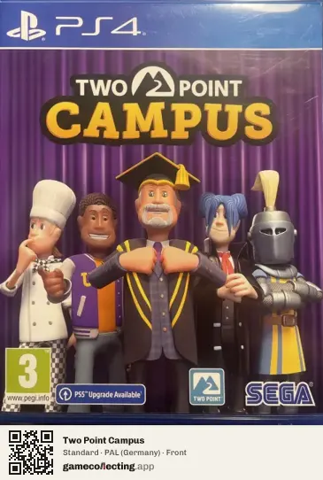 Two Point Campus PlayStation 4, Germany box front