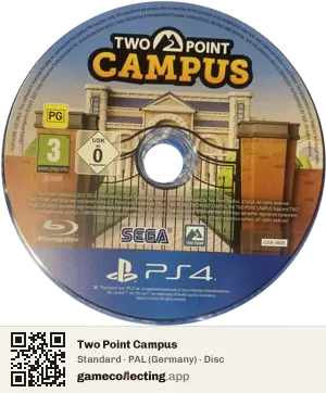 Two Point Campus PlayStation 4, PAL disc