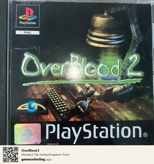 OverBlood 2 PlayStation, United Kingdom box front