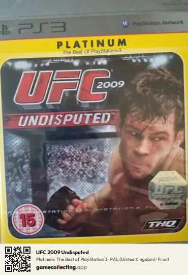 UFC 2009 Undisputed PlayStation 3, United Kingdom box front