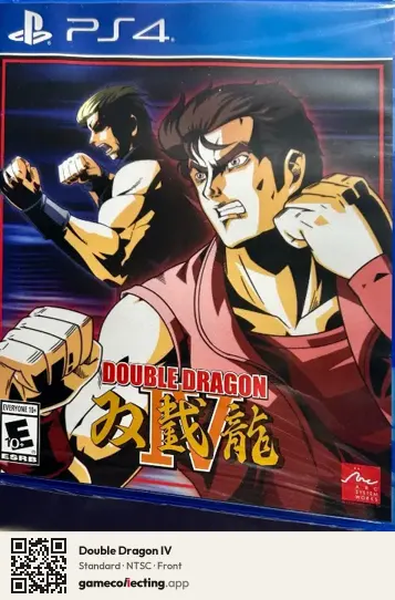 Double Dragon IV PlayStation 4, NTSC box front