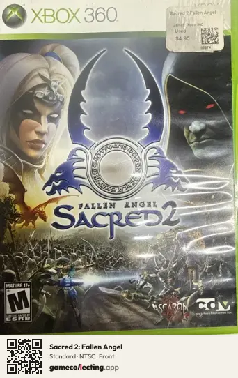 Sacred 2: Fallen Angel Xbox 360, NTSC box front