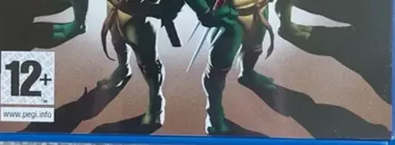 Teenage Mutant Ninja Turtles 3: Mutant Nightmare, the PEGI square on its front
