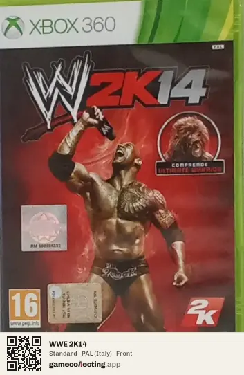 WWE 2K14 Xbox 360, Italy box front