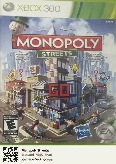 Monopoly Streets Xbox 360, NTSC box front