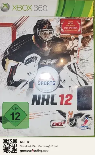 NHL 12 Xbox 360, Germany box front