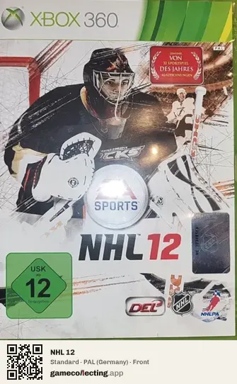 NHL 12 Xbox 360, Germany box front