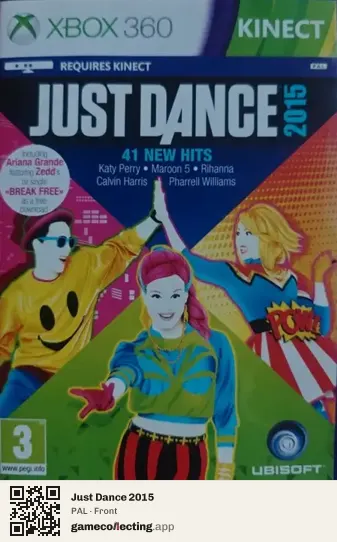 Just Dance 2015 Xbox 360, PAL box front