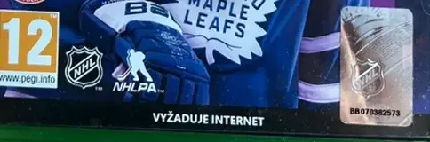 NHL 20, the PEGI square on its front