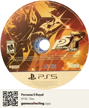 Persona 5 Royal PlayStation 5, NTSC disc
