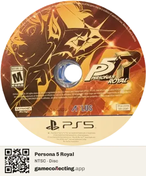 Persona 5 Royal PlayStation 5, NTSC disc
