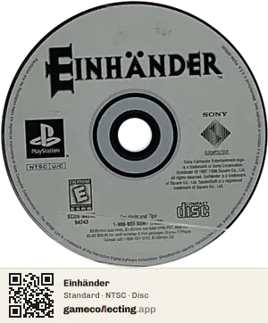 Einhänder PlayStation, NTSC disc