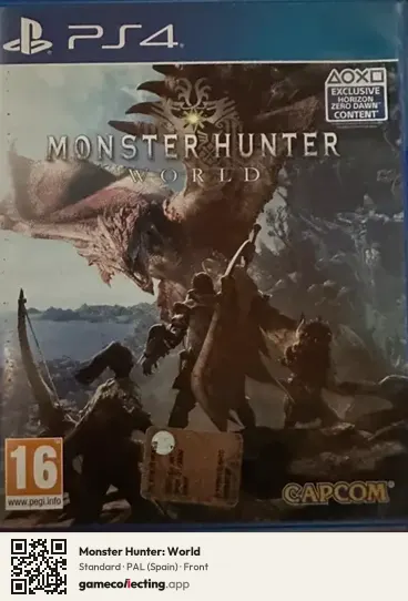 Monster Hunter: World PlayStation 4, Spain box front