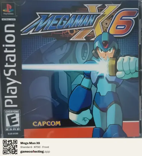 Mega Man X6 PlayStation, NTSC box front
