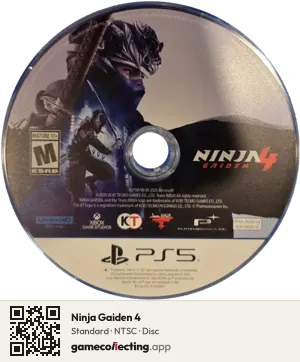 Ninja Gaiden 4 PlayStation 5, NTSC disc