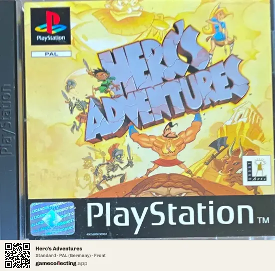 Herc's Adventures PlayStation, Germany box front