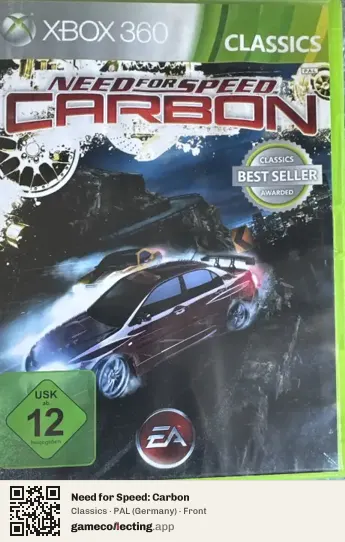 Need for Speed: Carbon Xbox 360, Germany box front