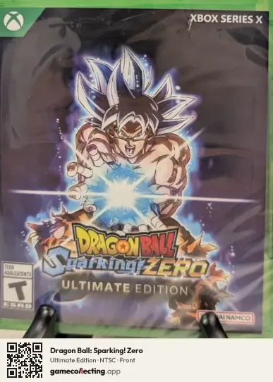 Dragon Ball: Sparking! Zero Xbox Series X, NTSC box front