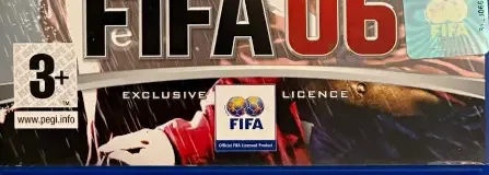 FIFA 06, the PEGI square on its front