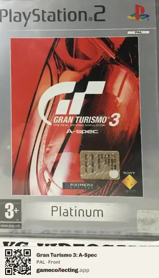Gran Turismo 3: A-Spec PlayStation 2, PAL box front