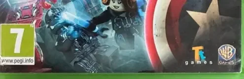 LEGO Marvel's Avengers, the PEGI square on its front